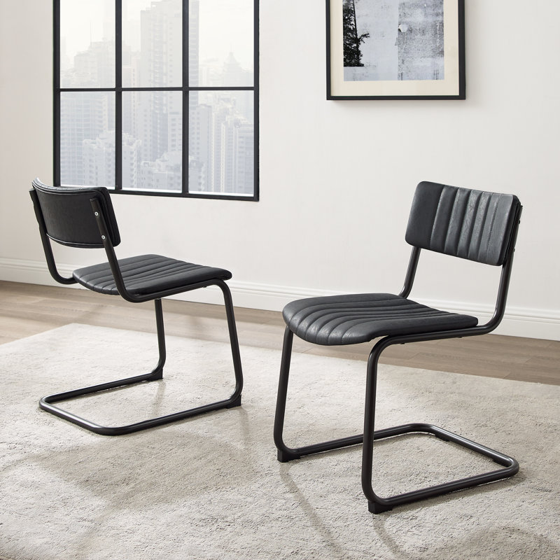 Chaise d'appoint Conrad, Noir vieilli