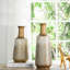 Ensemble de 2 vases de table en acier inoxydable doré / argenté Braddyville