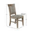 Chaise de salle à manger (ensemble de 2 pièces)