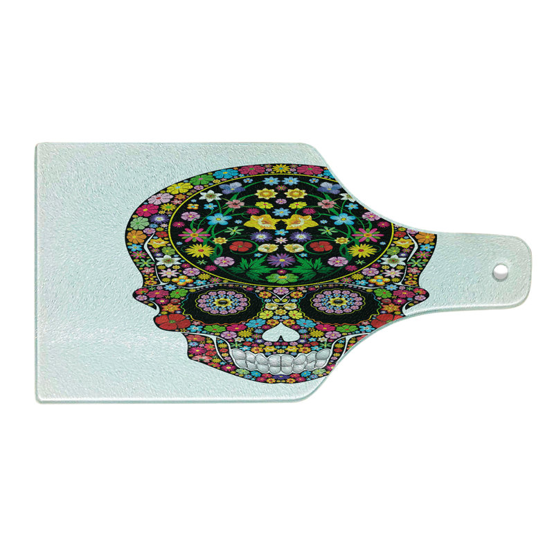 Multicolore planche à découper en verre trempé Ambesonne