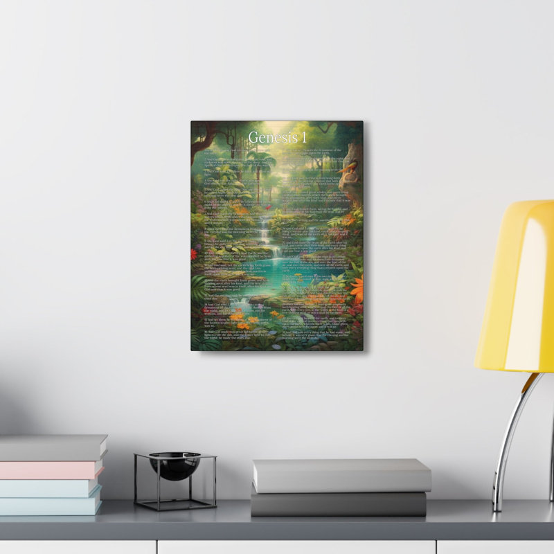 No Frame Print on Canvas, 14cm H x 11cm W