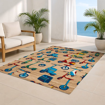 Tapis intérieur et extérieur brun Transport