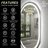 Wayfair Basics® UL Certified LED Anti-Fog Tempered Glass Oval Bathroom/Vanity Mirror -1773993797