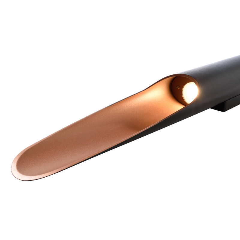Apodis 2-Light LED Up & Downlight, 80cm H x 6.1cm W x 7.6cm D, Black/Bronze