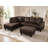 Sectional Couch Set For Living Room, 103 Inch Sectional Sofa Set With Storage Ottoman，l Shaped Modular Sofa For Living Room/apartmrnt/lounge/office(dark Brown,facing Left Chaise)-738984637
