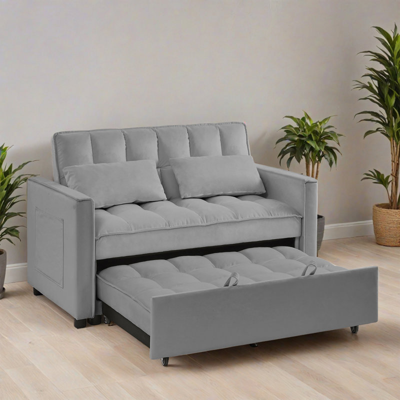 Canapé-lit 52,77 po, Gris