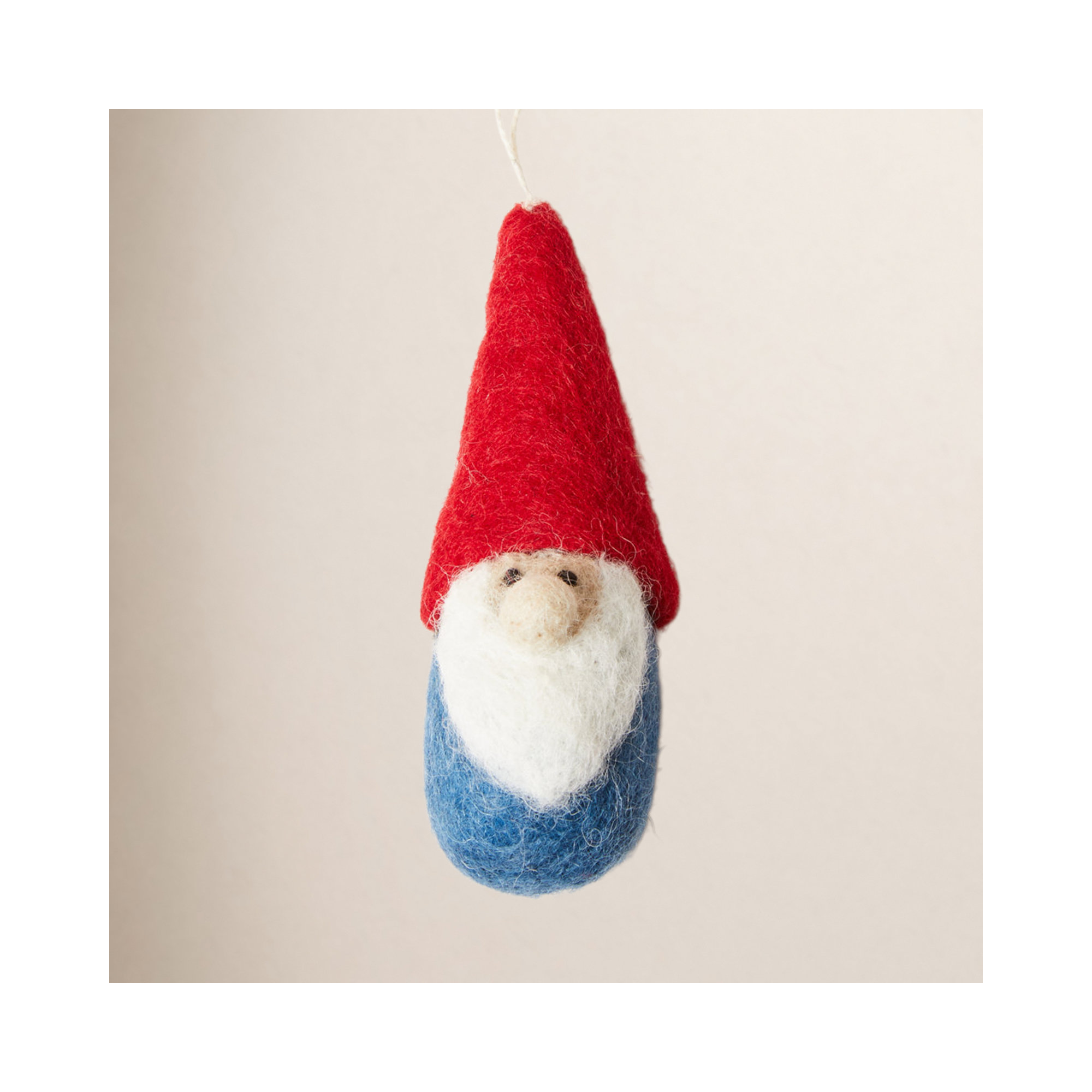 Felted Woodland Gnome Ornament