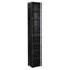 8 - Tier Media Tower Rack, Cd Slim Storage Cabinet, Multi Functional Double Bookcase For Home Office, Exquisite Combination Of Upper And Lower Cabinets, Stable Structure, Easy To Assemble, 3A