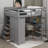 Leda Full 3 Drawer Standard Loft Bed with Built-in-Desk by Harriet Bee-1059635520