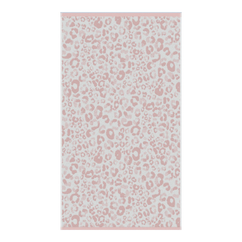 Midweight Jacquard Bath Towel, Blush