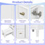 Meuble-lavabo autoportant de 24 po avec tiroir rabattable, deux tiroirs standard et tablettes réglables-1396936709-1396936708