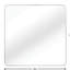 36In X Square Mirror For Bathroom, 4Mm Glass, - Rust Aluminum Alloy, Reinforced Hooks Diameter Wall Modern Frame, Shatterproof