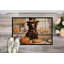 Chocolate Lab Fall Kitchen Pumpkins Doormat DAC1788-1187207748