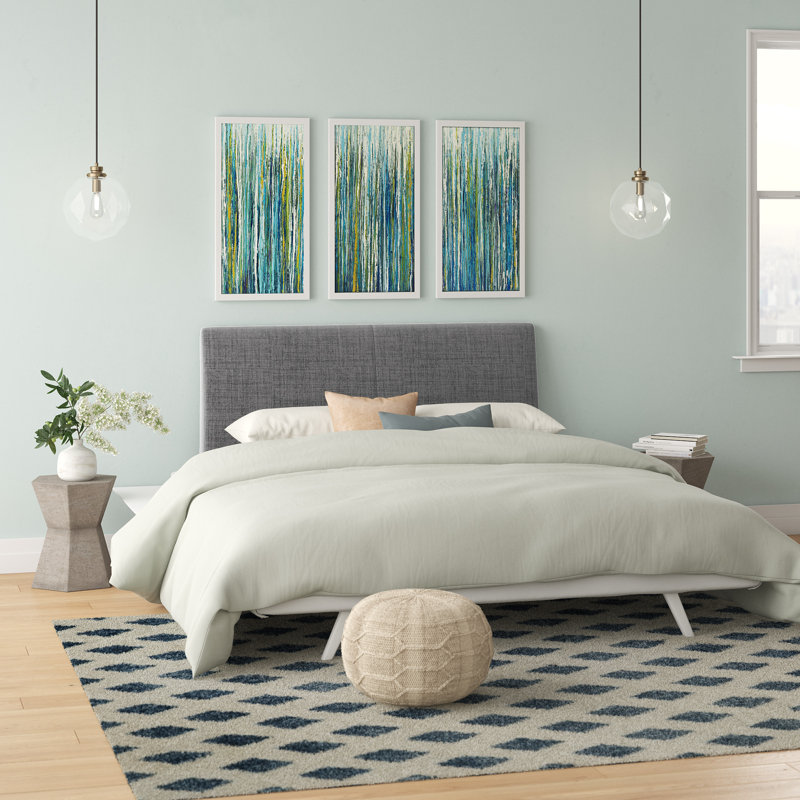 Modway Tracy Platform Bed Frame, Latte, Queen, Manufactured Wood