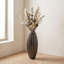 Vase décoratif en poterie de faïence - design texturé élégant, décoration artistique artisanale, décoration intérieure moderne, centre de table élégant pour les arrangements floraux, présentoir décoratif intemporel pour tout espace-21013566