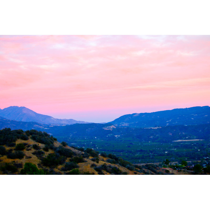 " Pink Ojai Sunset " by Stefsstuff, 24" H x 36" W x 1.25" D