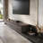 78.7  Inch Extendable Tv Stand Reversible Media Console 3 Drawers For 78 Inch Tv Dark Wood-1620840185