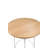 Pangea Home Sly Bar Table - Bar Height 23.5" Ash Wood Pub Bar Dining Table- – Modern Pub-Height Bar Table with White Frame for Kitchen or Dining Spaces - White Oak Pub Table-957154923