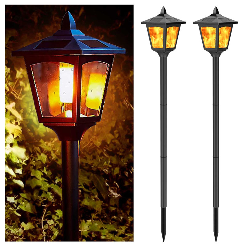 Lampadaire à flamme solaire solaire extérieur IP65