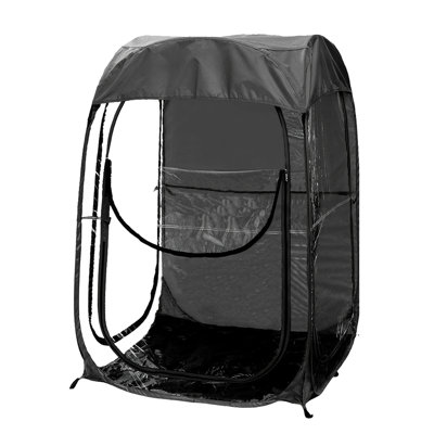 1 Portable Sports Tent  Quickly Set Up A Changing Room And Outdoor Shelter  Lightweight And Foldable, Black  Protects Against Cold And Rain, Suitable For Camping, Beaches, And Sporting Events
