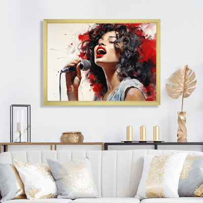 Red Black Music Vocal Expression - impression
