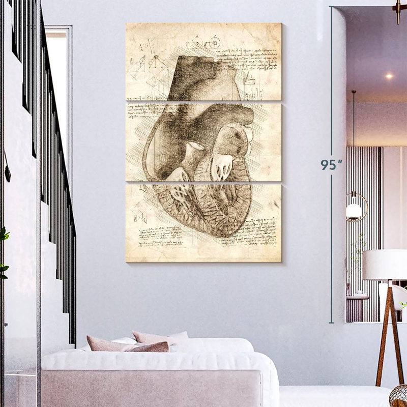 Keiri Human Heart Inside View, 74" H x 48" W