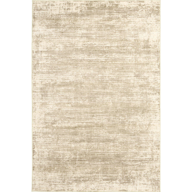 Distressed Abstract Non Slip Washable Area Rug(4'X6', Brown), Rectangle 4' x 6'