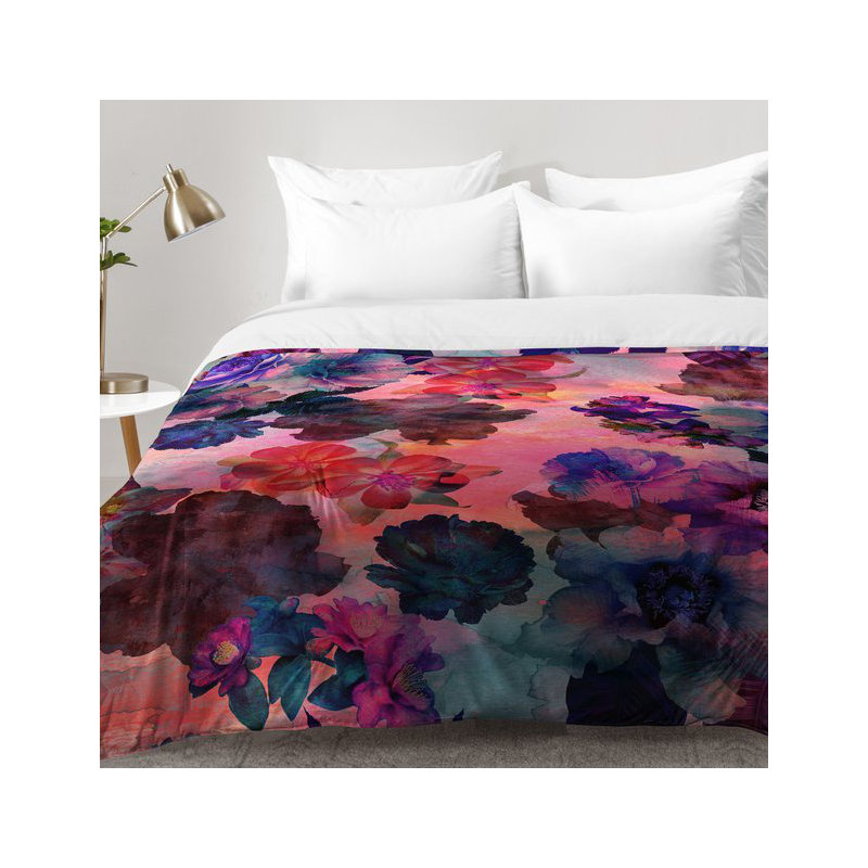 Ensemble d'édredon Le Fleur, Édredon pour lit simple TG + 1 taie décorative