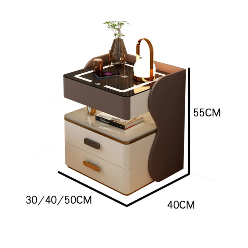 Clausell 19.68cm W Manufactured Wood Bedside Table