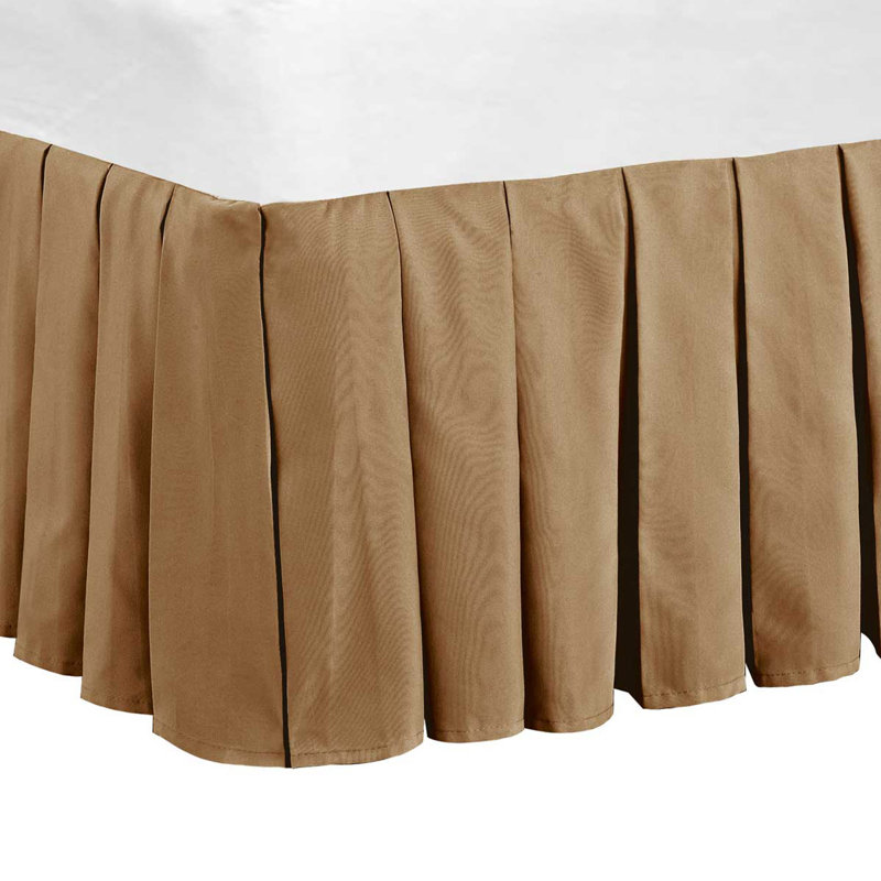 Jupe de lit 14 po Classic, Brun clair, Grand