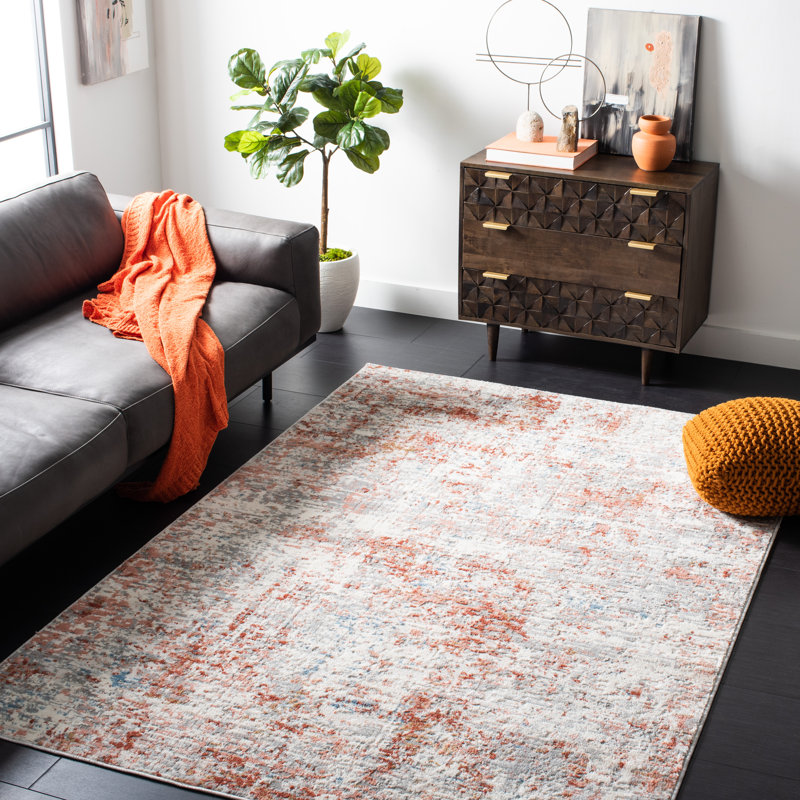 Shivan 100 Performance Abstract Rug, Rectangle 9' x 12'