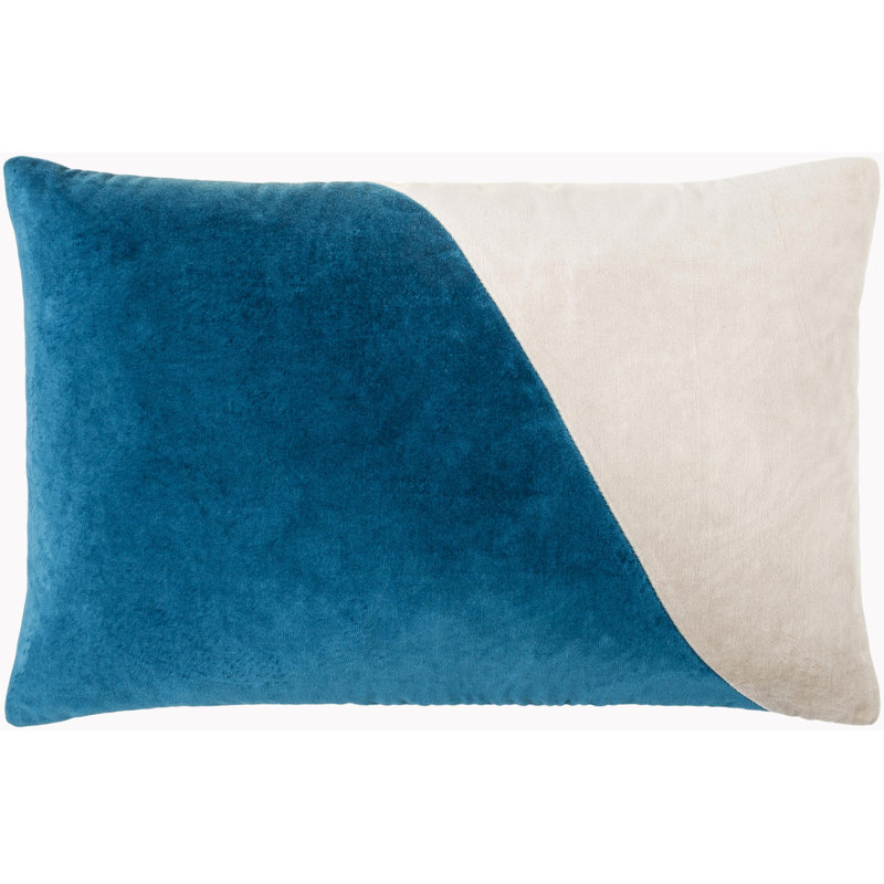 Denny Cotton Pillow, Pillow Cover Only - No Insert, Blue