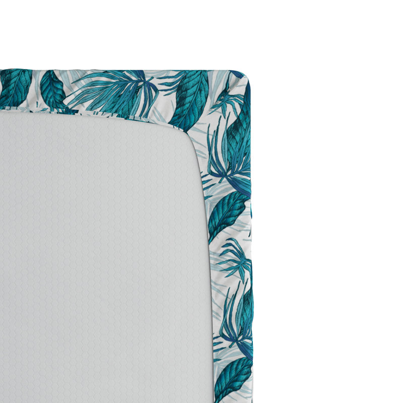 Microfiber Floral Fitted Sheet, Full Fitted Sheet