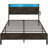 Alverstone Metal Bed Frame Platform Bed with Headboard and Charging Station-2048493800