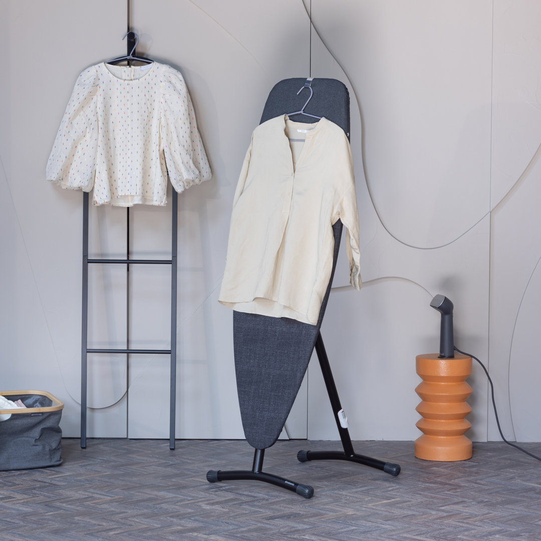 Brabantia Steam and Ironing Board D, 135 cm x 45 cm (Denim Black), 2 in 1 Large Ironing Board Ideal for both Steaming and Pressing, with Heat-Resistant Rest Area - Image 3