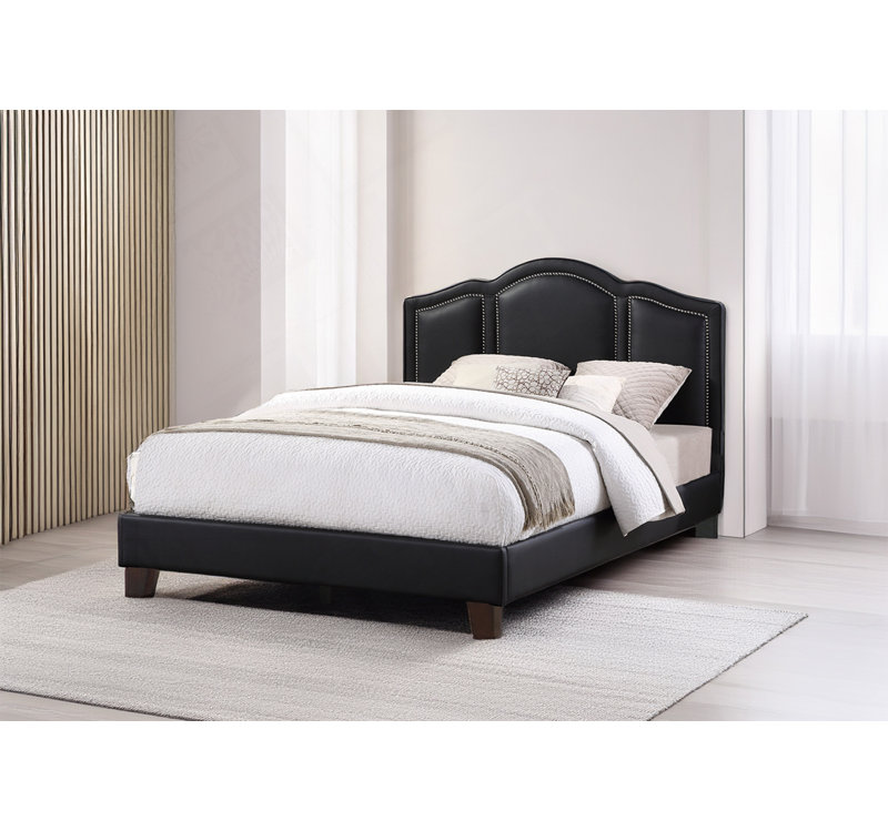 PU Leather Upholstered Bed, Full