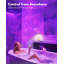 Lampe de douche - Lampe de salle de bain imperméable avec projecteur 16 couleurs Ocean Wave, lumière de douche rechargeable avec télécommande tactile, lumière sans fil
