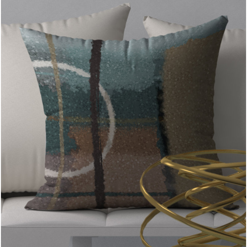 Housse de coussin carrée et accrocheur Spicey, 24 po x 24 po