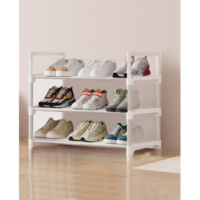 Range-chaussures pliable - aucune installation requise, étagère à chaussures robuste et spacieuse