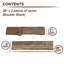 Ensemble de 2 tablettes en bois 24 "Black Edge