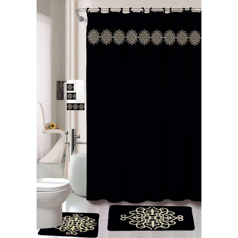 Ensemble de bain Preusser + crochets, Noir, Petit