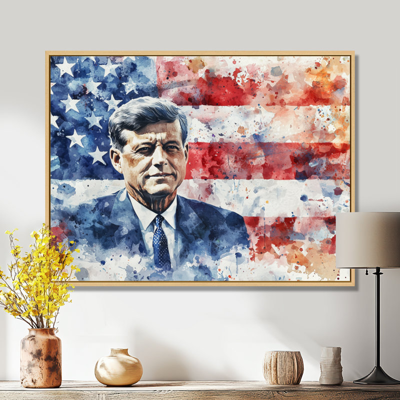 Assassination of Jfk - États-Unis, art mural, H 30 po x l 40 po, Impression encadrée flottante, Crème, crème