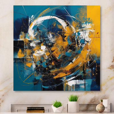 " Blue And Yellow Elegance Of Marble I "