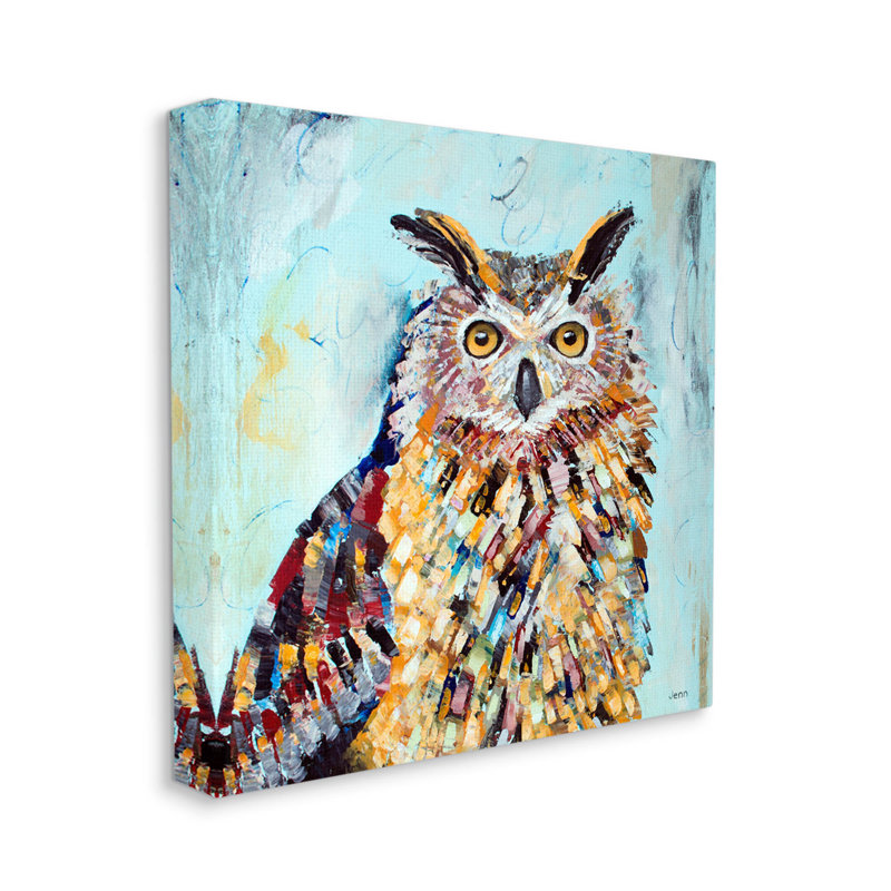 Art mural sur toile Street Style Modern Owl par Jen Seeley, H 30 po x l 30 po x P 1,5 po