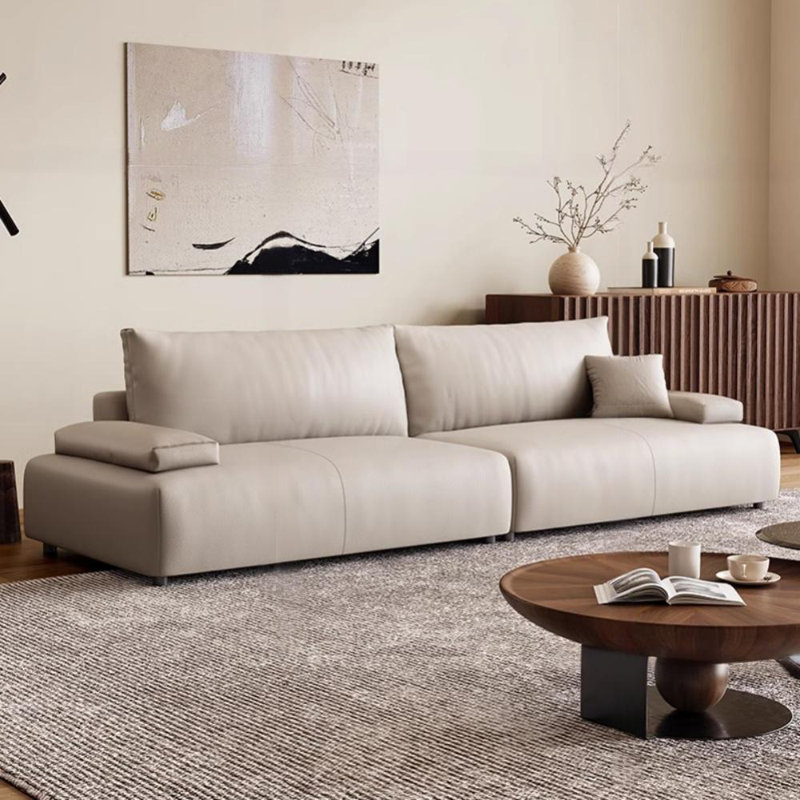 Simple Tofu-Block Sofa, White