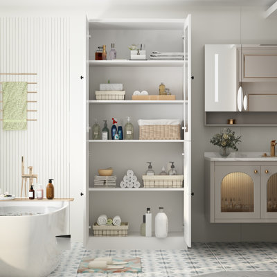 Hokku Designs Bonface Freestanding Linen Cabinet & Reviews | Wayfair