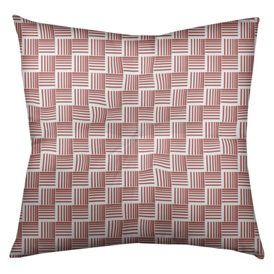 Coussin de sol classique à rayures Baskettressées