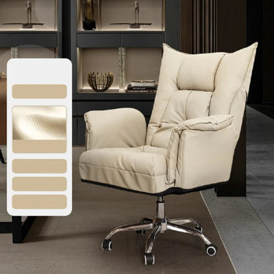 Ebern Designs Nanya Genuine Leather Side Chair