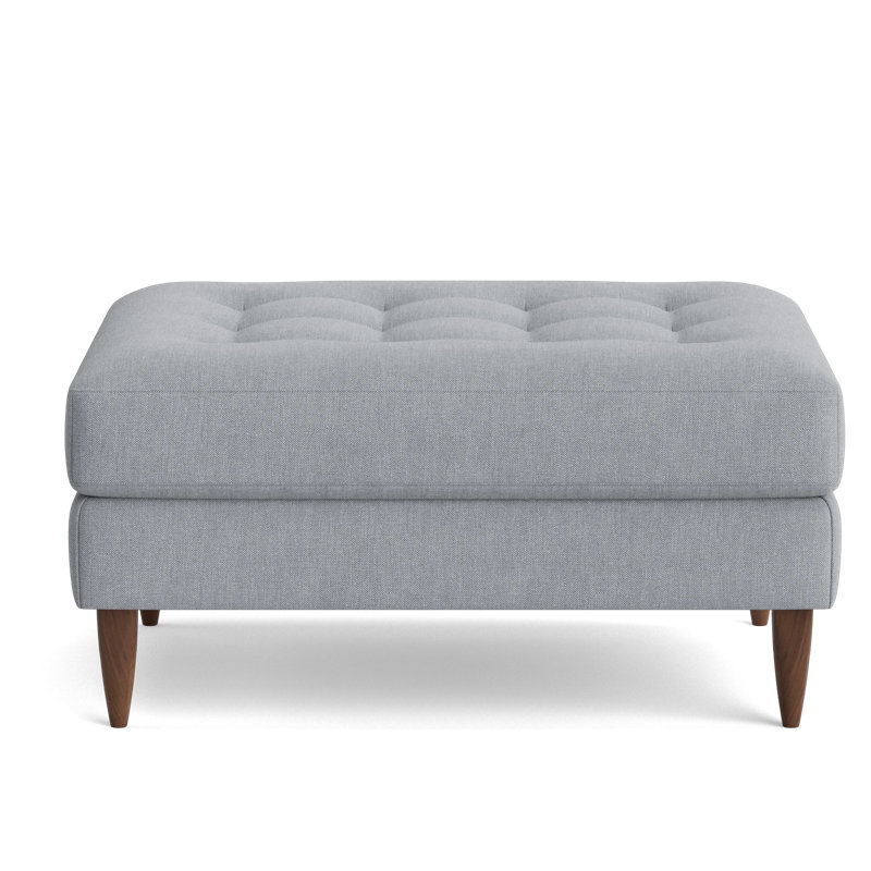 MCM Ottoman, Performance Weave - Zinc