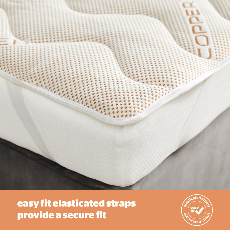 Silentnight Wellbeing Copper Infused Mattress Topper, Double (4'6)